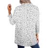 imageAvanova Women Leopard Print Ruffle V Neck Top 34 Long Sleeves Work Business Blouses ShirtWhite