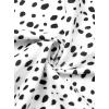 imageAvanova Women Leopard Print Ruffle V Neck Top 34 Long Sleeves Work Business Blouses ShirtWhite