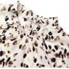 imageAvanova Women Polka Dot Long Sleeve Blouse Shirts Work Mock Neck Ruffle TopBeige Dots