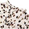 imageAvanova Women Polka Dot Long Sleeve Blouse Shirts Work Mock Neck Ruffle TopBeige Dots