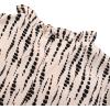 imageAvanova Women Polka Dot Long Sleeve Blouse Shirts Work Mock Neck Ruffle TopBeige Striped B