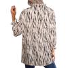 imageAvanova Women Polka Dot Long Sleeve Blouse Shirts Work Mock Neck Ruffle TopBeige Striped B