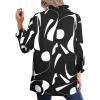imageAvanova Women Polka Dot Long Sleeve Blouse Shirts Work Mock Neck Ruffle TopBlack White