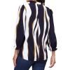 imageAvanova Women Polka Dot Long Sleeve Blouse Shirts Work Mock Neck Ruffle TopBlue White