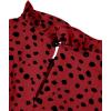 imageAvanova Women Polka Dot Long Sleeve Blouse Shirts Work Mock Neck Ruffle TopLeopard Red