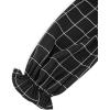 imageAvanova Women Polka Dot Long Sleeve Blouse Shirts Work Mock Neck Ruffle TopPlaid Black