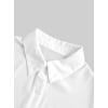 imageAvanova Women See Through Mesh Button Down Top Half Sleeve Collared Shirt BlouseWhite