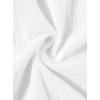 imageAvanova Women See Through Mesh Button Down Top Half Sleeve Collared Shirt BlouseWhite Cotton