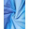imageAvanova Women Sheer Mesh Button Down Crop Top Bell Sleeve Asymmetrical Hem ShirtTie Dye Blue