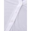 imageAvanova Women Sheer Mesh Crop Top Button Down Slim Fit Long Sleeve Blouse ShirtWhite