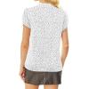 imageAvanova Women Short Sleeve Blouses Tie Neck Petal Tulip Sleeve Tops Work Business ShirtsWhite Polka Dot