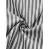 imageAvanova Women Striped Button Down Short Sleeve Shirts Cropped Blouse Loose Business Work TopsBlack Striped