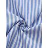 imageAvanova Women Striped Button Down Short Sleeve Shirts Cropped Blouse Loose Business Work TopsBlue Striped