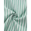 imageAvanova Women Striped Button Down Short Sleeve Shirts Cropped Blouse Loose Business Work TopsGreen