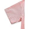 imageAvanova Women Striped Button Down Short Sleeve Shirts Cropped Blouse Loose Business Work TopsRed