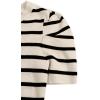 imageAvanova Women Striped Puff Short Sleeve Tops Ribbed Knit Summer Casual Shirts BlouseBeige Black