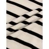 imageAvanova Women Striped Puff Short Sleeve Tops Ribbed Knit Summer Casual Shirts BlouseBeige Black