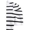 imageAvanova Women Striped Puff Short Sleeve Tops Ribbed Knit Summer Casual Shirts BlouseWhite Striped