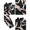imageAvanova Women Tie Neck Bishop Long Sleeve Shirts Casual Work Blouses TopsBlack C