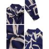 imageAvanova Women Tie Neck Bishop Long Sleeve Shirts Casual Work Blouses TopsBlue Striped