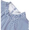 imageAvanova Womens Striped Ruffle Hem 34 Sleeve Mock Neck Elegant Work Blouses TopBlue Striped