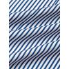 imageAvanova Womens Striped Ruffle Hem 34 Sleeve Mock Neck Elegant Work Blouses TopBlue Striped