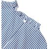 imageAvanova Womens Striped Ruffle Hem 34 Sleeve Mock Neck Elegant Work Blouses TopBlue Striped