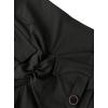 imageAvanova Women Faux Leather Butt Lifting Leggings Flare High Waist Sexy Bell Bottom PantsBlack B