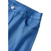imageAvanova Women Faux Leather Butt Lifting Leggings Flare High Waist Sexy Bell Bottom PantsBlue