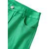 imageAvanova Women Faux Leather Butt Lifting Leggings Flare High Waist Sexy Bell Bottom PantsGreen