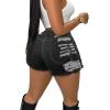 imageAvanova Women Jean Denim Sexy Mini Shorts Ripped Distressed Cut Off Stretchy Raw Hem Hot Pants ShortsDark Grey