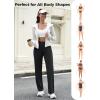 imageTapata Petite Womens Wide Leg Yoga Pants 2628 High Waist Stretch Loose Lounge Sweatpants Dress Work Casual with PocketsBlack