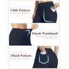 imageTapata Petite Womens Wide Leg Yoga Pants 2628 High Waist Stretch Loose Lounge Sweatpants Dress Work Casual with PocketsNavy Blue