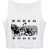 imageAvanova Womens Dragon Graphic Print Round Neck Sleeveless Crop Top Tank ShirtsWhite Yf