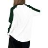 imageAvanova Women Star Graphic Raglan Long Sleeve Tee Shirt Color Block Loose TopGreen