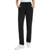 imageTapata Petite Womens 26quot28quot Inseam Sweatpants Cotton Lounge Yoga Pants Casual Open Bottom Workout Zipper Pocket JoggersBlack