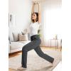 imageTapata Petite Womens 26quot28quot Inseam Sweatpants Cotton Lounge Yoga Pants Casual Open Bottom Workout Zipper Pocket JoggersCharcoal