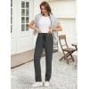 imageTapata Petite Womens 26quot28quot Inseam Sweatpants Cotton Lounge Yoga Pants Casual Open Bottom Workout Zipper Pocket JoggersCharcoal