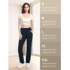 imageTapata Petite Womens 26quot28quot Inseam Sweatpants Cotton Lounge Yoga Pants Casual Open Bottom Workout Zipper Pocket JoggersNavy Blue
