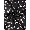 imageAvanova Women Boho Floral Blouses V Neck Top Lantern Long Sleeve ShirtBlack Dots