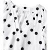 imageAvanova Women Boho Floral Blouses V Neck Top Lantern Long Sleeve ShirtWhite Polka Dots