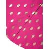 imageAvanova Women Pattern Print Button Down Blouse Top Long Sleeve Work Business ShirtGold Dot Hot Pink