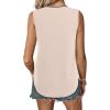 imageAvanova Women V Neck Tank Top Sleeveless Work Business Casual Blouse ShirtApricot