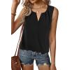 imageAvanova Women V Neck Tank Top Sleeveless Work Business Casual Blouse ShirtBlack