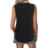imageAvanova Women V Neck Tank Top Sleeveless Work Business Casual Blouse ShirtBlack