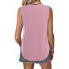 imageAvanova Women V Neck Tank Top Sleeveless Work Business Casual Blouse ShirtDusty Pink