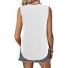 imageAvanova Women V Neck Tank Top Sleeveless Work Business Casual Blouse ShirtWhite