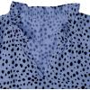 imageAvanova Women Leopard Print Ruffle V Neck Top 34 Long Sleeves Work Business Blouses ShirtBlue