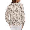imageAvanova Women Long Sleeve Blouse V Neck Tops Work Business Casual ShirtsBeige Rope