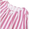 imageAvanova Women Striped Blouse Keyhole Tops Long Sleeves Work Business Casual ShirtPink